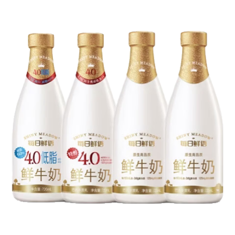 ���ڲ�����ÿ������4.0��ţ��+ȫ֬��ţ�̰���ɱ��ԭ��������ţ��720ml��ƿ��� 4.0 *1ƿ+3.6*2ƿ+4.0��֬*1ƿ 49.9Ԫ