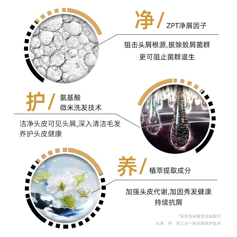 采乐去屑止痒洗发水男女同康清爽柔顺留香洗发乳 【日用控油】去屑控油 400ml*1瓶