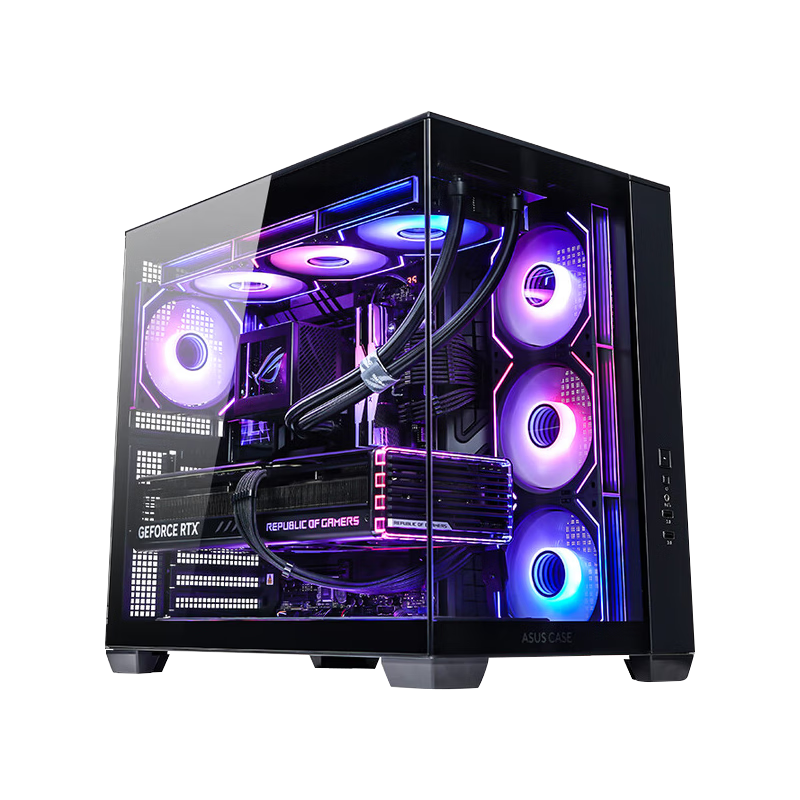 ���ڲ�������˶ROGȫ��Ͱ ����AMD 9800X3D����RTX5060/5070/5080�Կ� �羺��Ϸֱ�������װ����DIY������̨ʽ�� �ػݿ9800X3D/5080/32G 96025Ԫ��5��(��19205Ԫ/��)