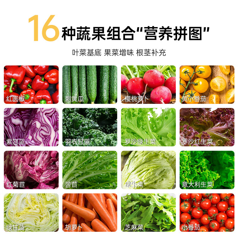 一号农场每日系列缤纷混合新鲜沙拉碗免洗即食番茄生菜轻食懒人代餐管理期 【春日上新】每日系列沙拉组合180g*3（0脂油醋汁） 3碗装