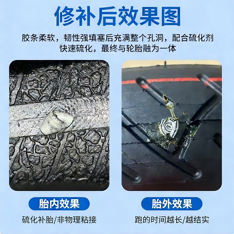 NVE补胎工具套装汽车真空胎补修道路应急硫化胶条摩托车电动车补胎 【2026美国迈克】45件随车应急赠皮革收纳包