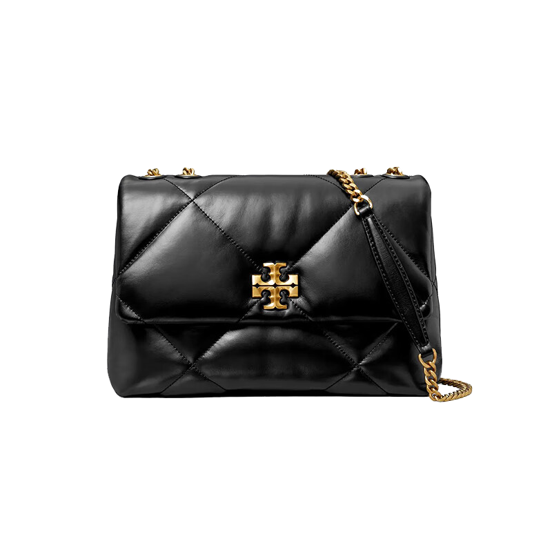 汤丽柏琦（Tory Burch）奢侈品TB 女包 KIRA 菱格纹绗缝单肩包链条斜挎包 154704  黑色