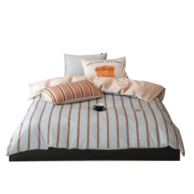 多喜爱家纺 纯棉三件套 A类全棉床单被罩单人学生宿舍床上用品套件1.2米床152*218cm