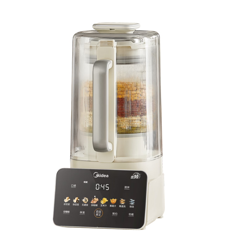 美的（Midea）新款安睡变频0涂层破壁机 1.6L轻音全自动多功能料理榨汁辅食豆浆机 3-5人用金榜补贴年货 FC12Pro