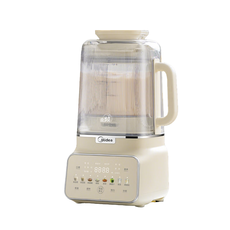 美的（Midea）安睡变频系列破壁机 1.75L家用多功能豆浆榨汁料理机 轻音降噪彩屏触控口感可调 国家补贴 MJ-FC18
