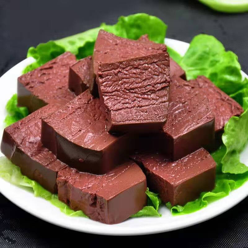 鸭血毛血旺麻辣烫冒菜火锅食材 新鲜鸭血盒装鸭血 300g*3盒