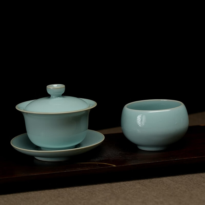 汝誉天下汝窑茶具茶杯主人杯禅定杯河南非遗汝州汝瓷手工天青冰裂开片可养 禅定杯100ml