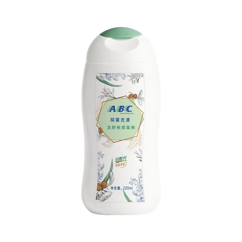 ABC私处洗液私密护理卫生护理清洁液200ml(茶树精华草本抑菌 ) 220ml【日常清洁|龙胆根精华】