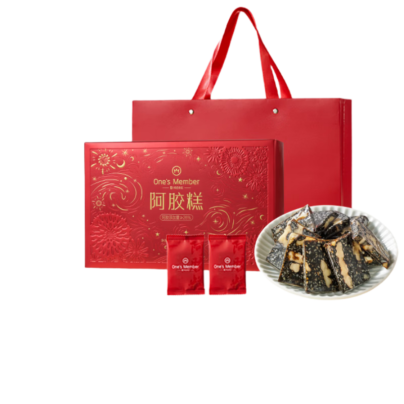 One's Member26%阿胶糕400g补气血女性滋补品东阿送父母长辈送礼年货新年礼盒
