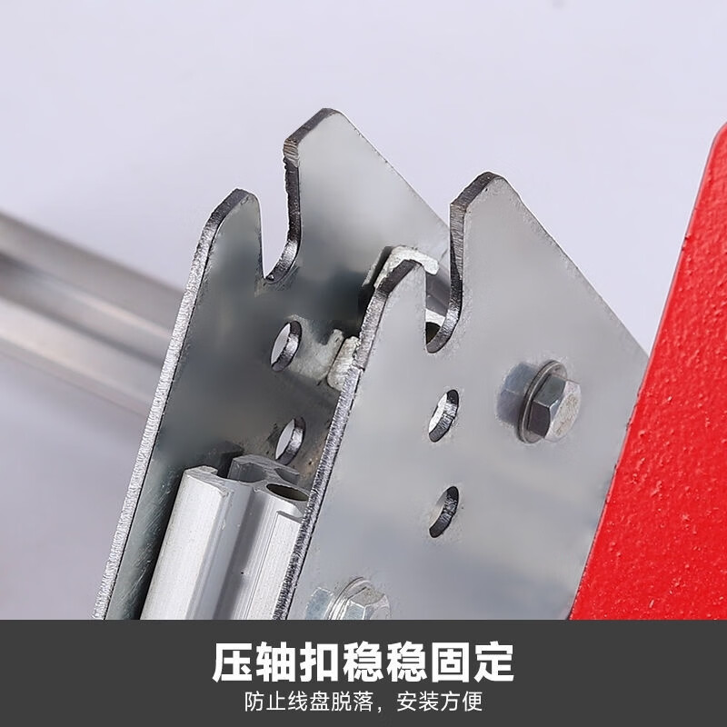 佐之寻放线架放线神器工地电线电缆线放线盘BV线三线多线家装电缆线工具 电线放线架3联(6平方100米一盘)