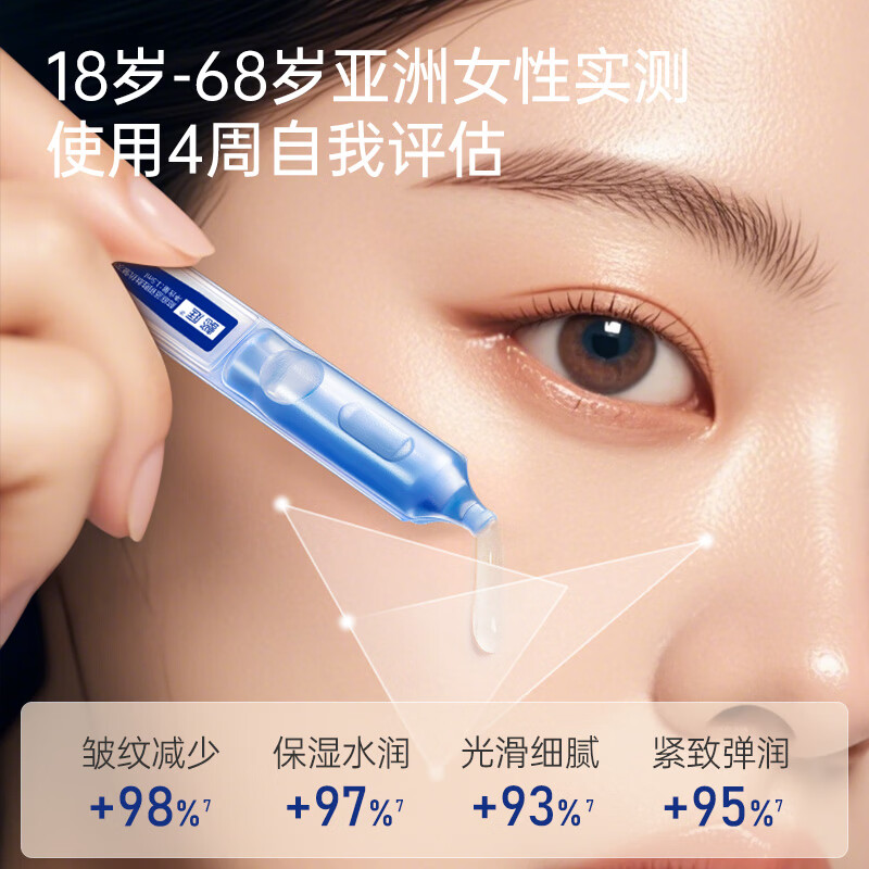 懿庭抗皱次抛精华液紧致抗皱六重胜肽补水保湿精华液男女蓝铜多肽 20支 加赠5支【到手25支】