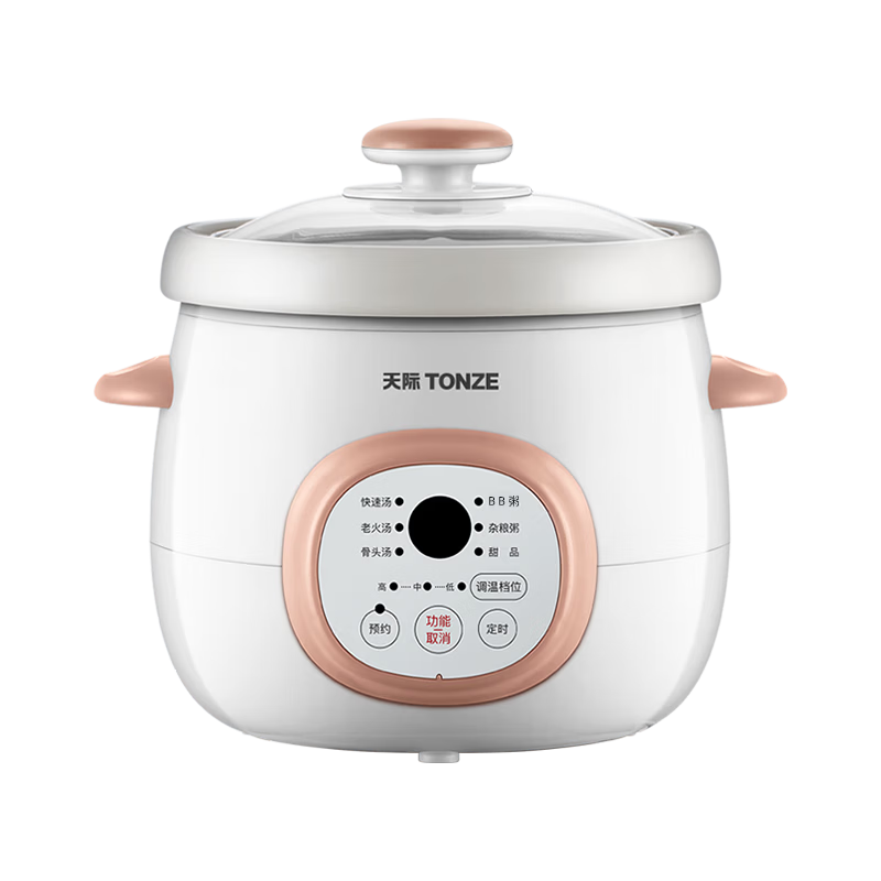 ��ʣ�TONZE��ȫ�Զ��������մɵ��������� ��������������������С����BB�� ���ѱ��� Ӥ����ʳ ������ 1.5L ֱ�� 1.5�� Լ4�����ࣨ1-3�ˣ�