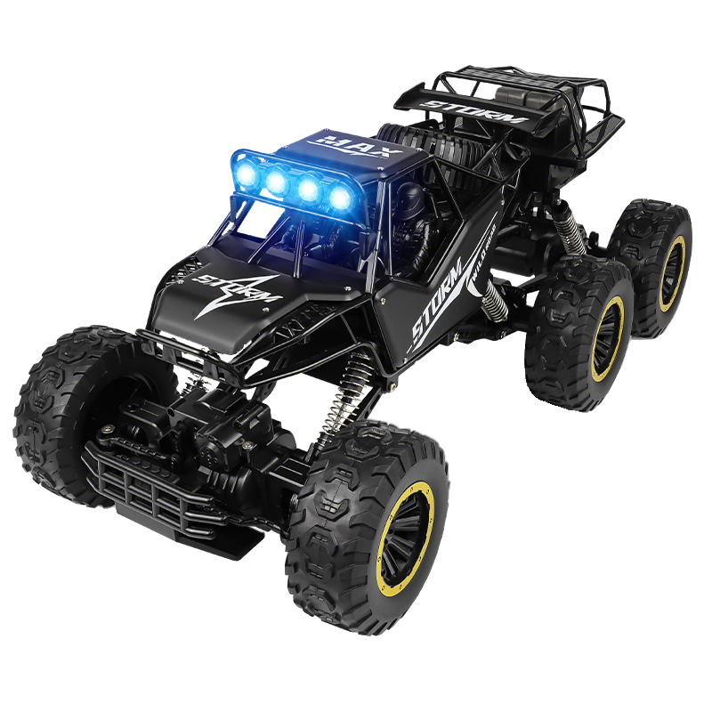 凱樂斯黑50cm雙檔變速六驅(qū)超大高速越野車攀爬遙控玩具車兒童新年禮物