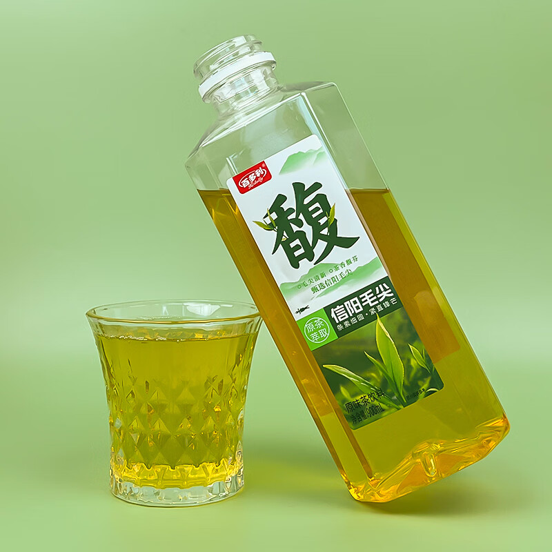 百多利信阳毛尖茶饮料900ml*12瓶原茶萃取毛尖清新茶香馥芬原味茶饮料 信阳毛尖原味茶饮料900ml*12瓶
