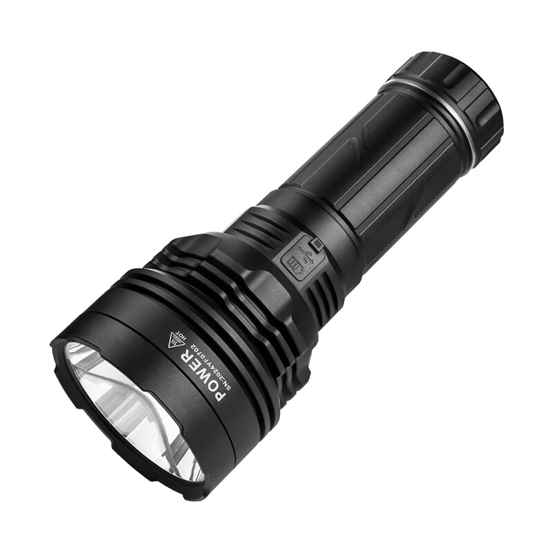 雷明兔雷明炮 手电筒强光 超长续航 野外生存USB充电强光搜救手电探照灯 【雅黑】雷明炮搜救手电