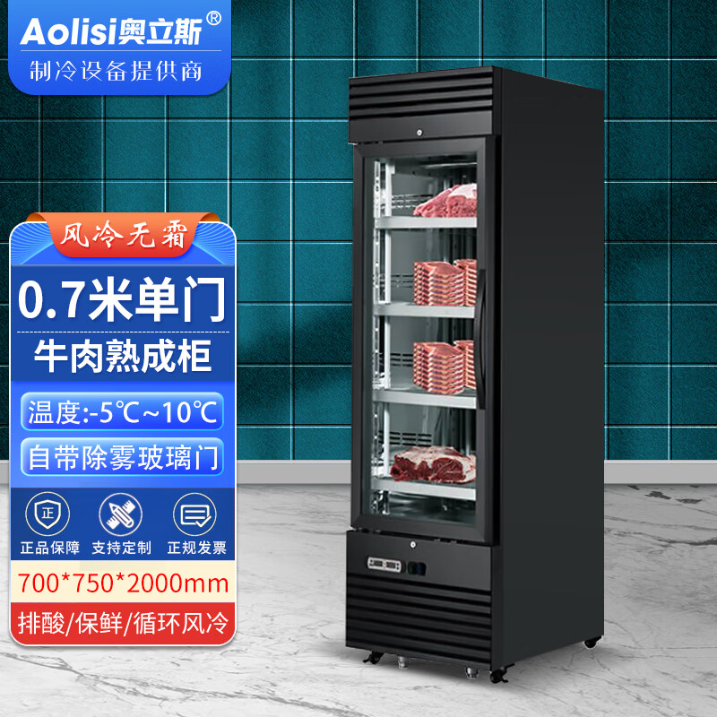 奥立斯高端干式牛排熟成柜牛肉冷藏展示柜商用冰箱牛排熟成排酸柜恒温