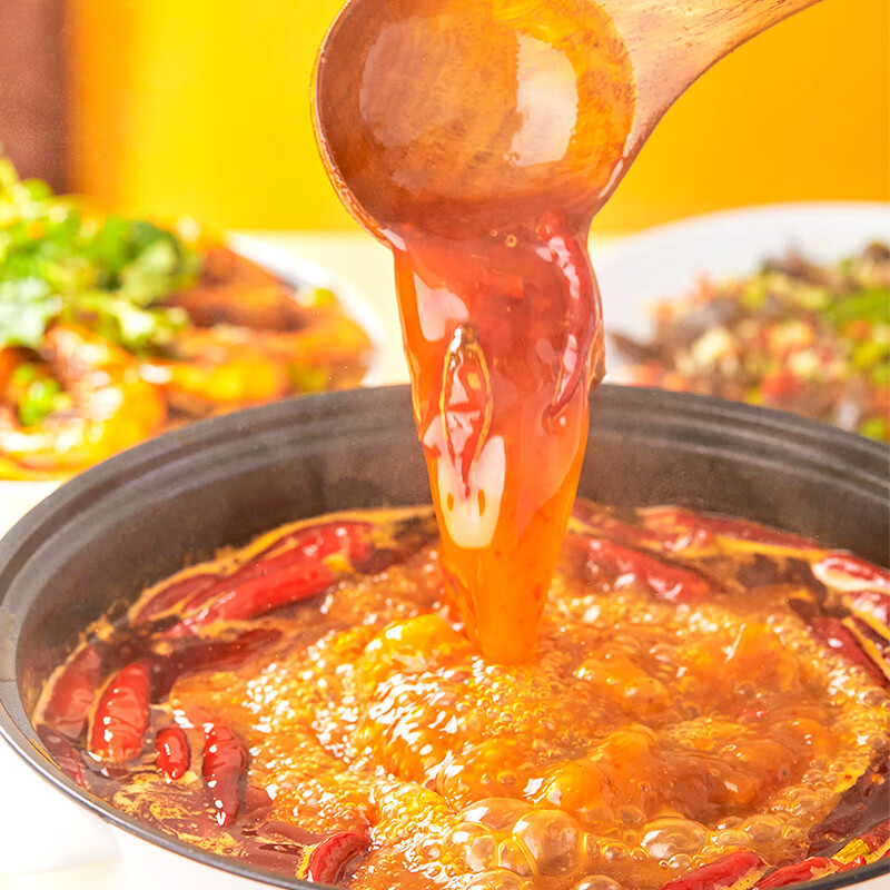 齐齐 始于 1993重庆特产正宗齐齐牛油手工火锅底料400g麻辣商用串串香麻辣烫调料 手工麻辣400g