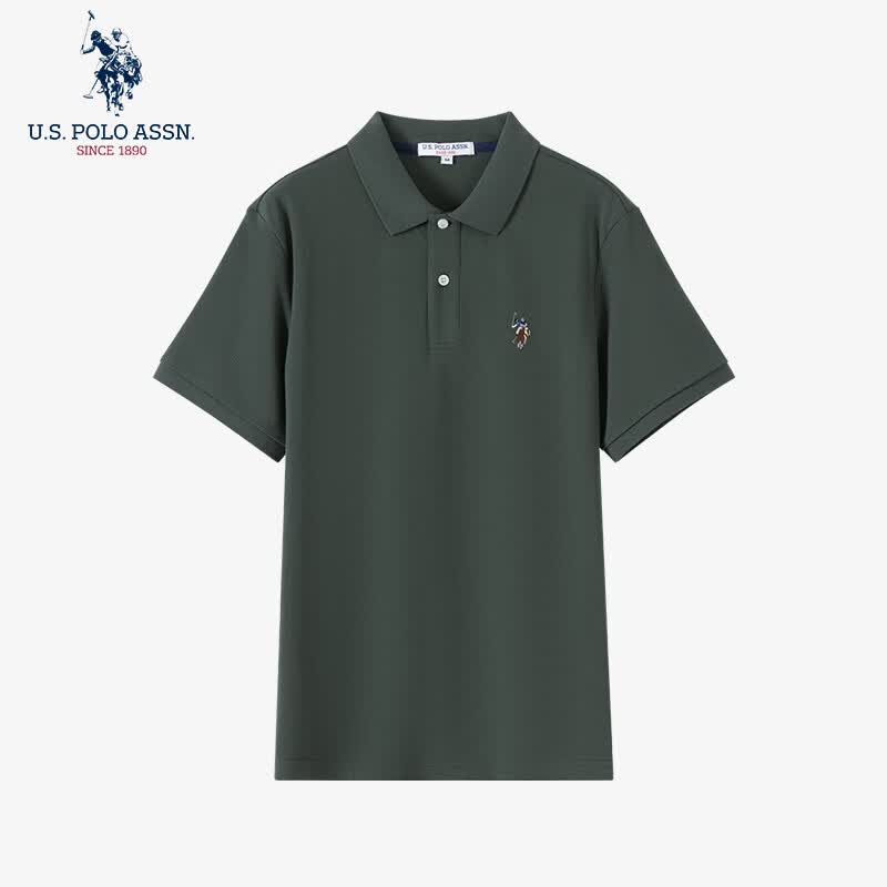 U.S. POLO ASSN.polo衫男夏季商务休闲美式短袖t恤男士高端轻奢上衣男爸爸父亲节