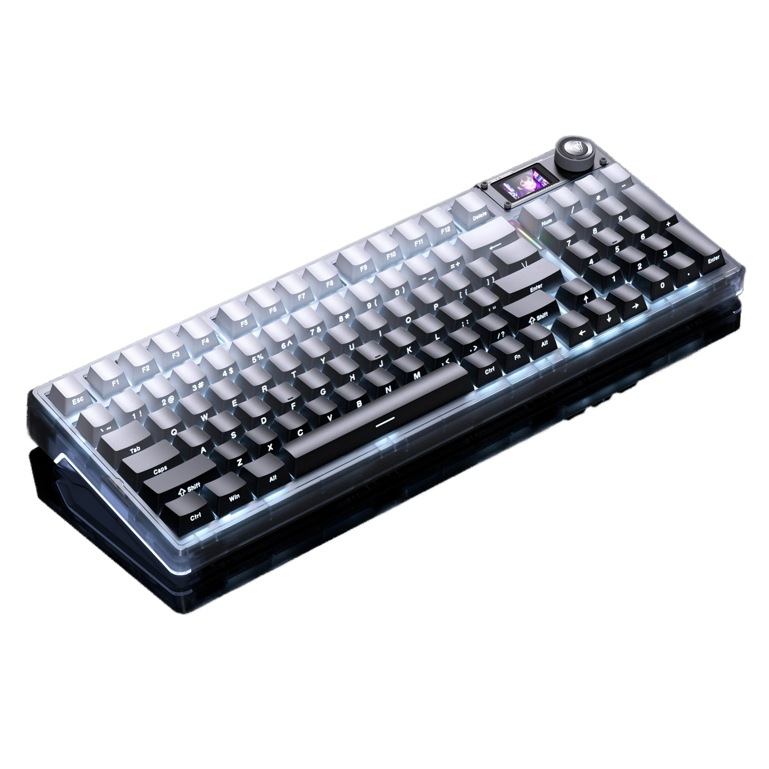 ���루AULA��F98ProV3���ƻ�͸����е����95���Ȳ��RGB��ģ������������gasket�ṹ�羺��Ϸר�� ΢������ʸ�� 287.1Ԫ(������)