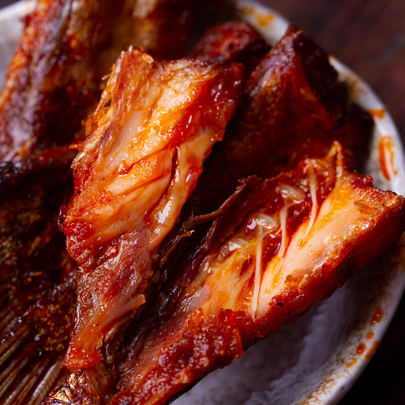 东江福手撕香辣东江鱼尾东江湖湖南特产开袋即食鱼肉劲辣解馋鱼尾巴零食 香辣鱼尾鱼排组合200g