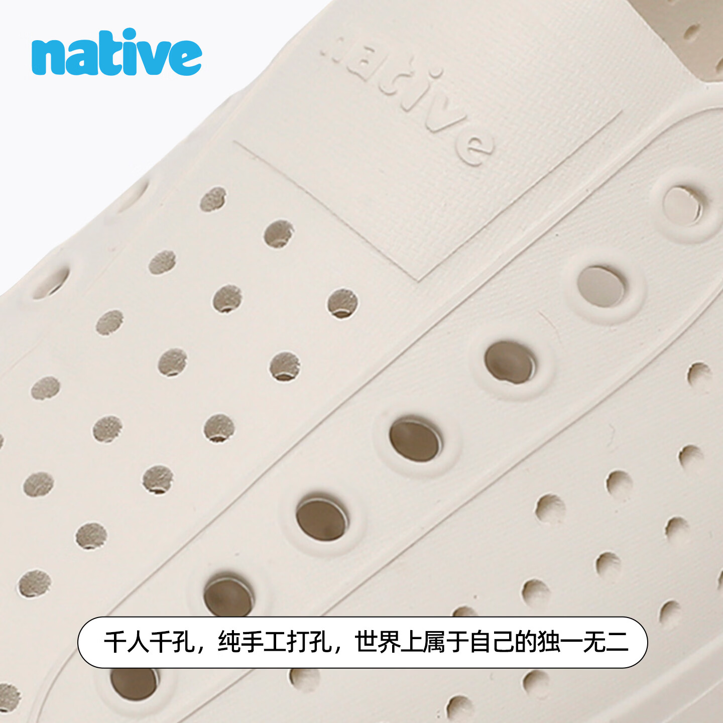 Native洞洞鞋男女厚底增高jefferson Hi 2.0夏季新款运动凉鞋透气沙滩鞋 【热卖】豆腐白 36