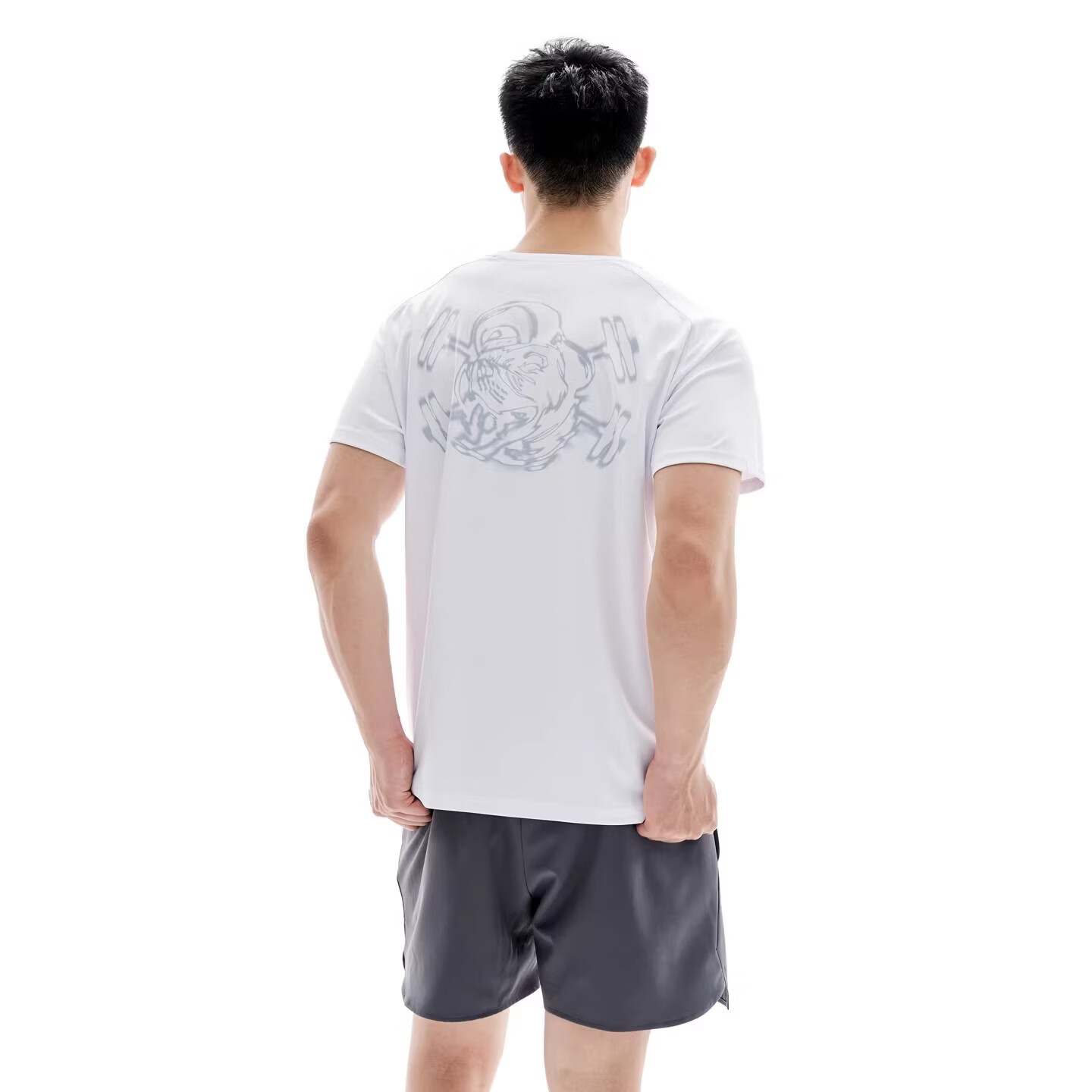 MUSCLE DOG肌肉狗 2026春季新品运动短袖T恤男速干圆领跑步上衣健身训练服 船藻绿色 3XL