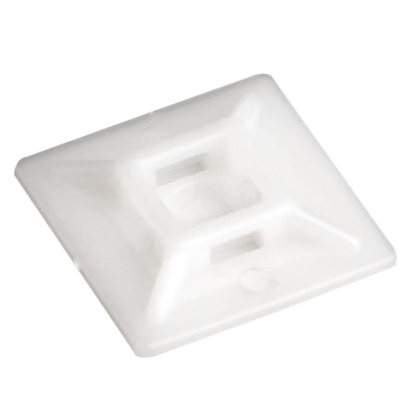 佰瑞特 帶膠自粘式扎帶固定座束線配線固定座吸盤扎線定位HS系列 理線器免打孔卡扣 黑色 HS-102 (100個/包)