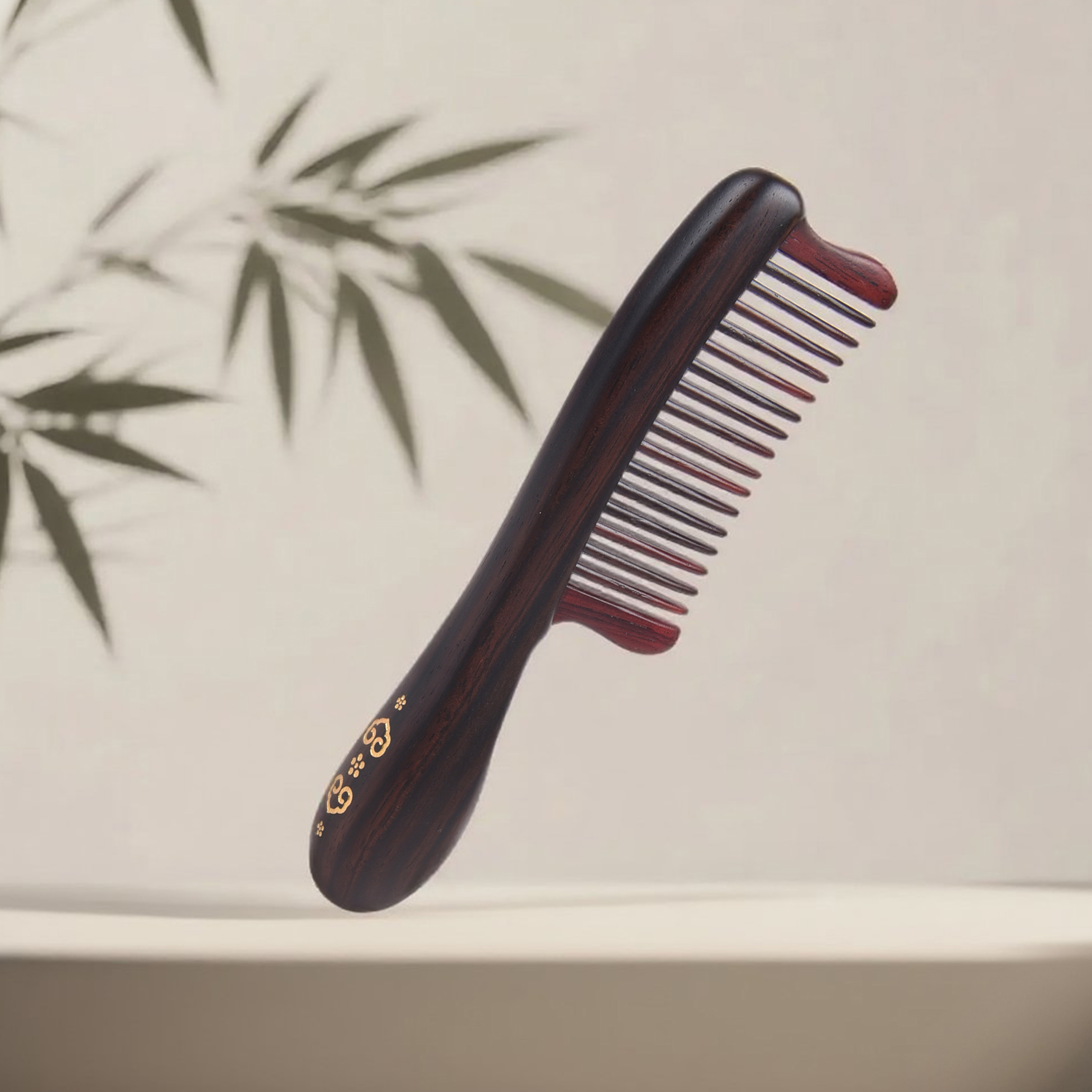 谭木匠经络梳系列作品清平乐镶齿梳礼盒居家日用馈赠亲友礼物实木按摩