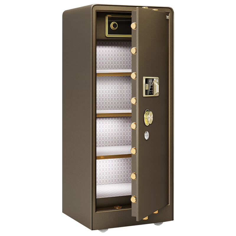 鼎发保险柜 高100cm全钢防盗保险柜家用办公大型入墙全钢保险箱 指纹
