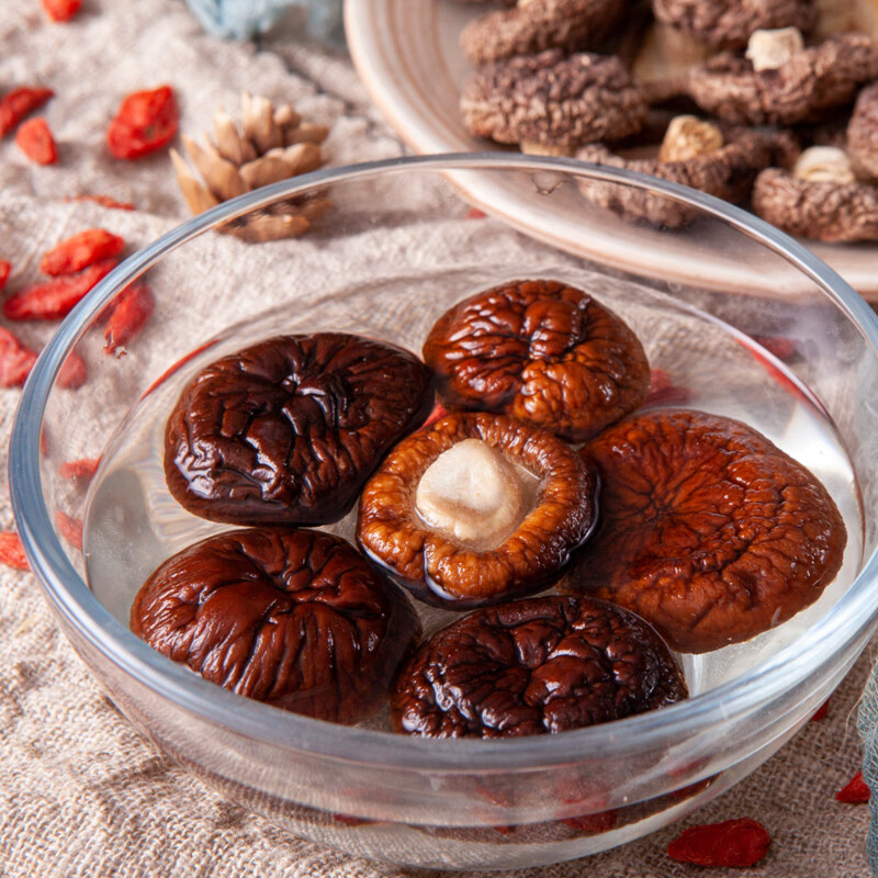 荣平小厨香菇250g古田特产珍珠香菇冬菇蘑菇干货香菇金钱菇煲汤