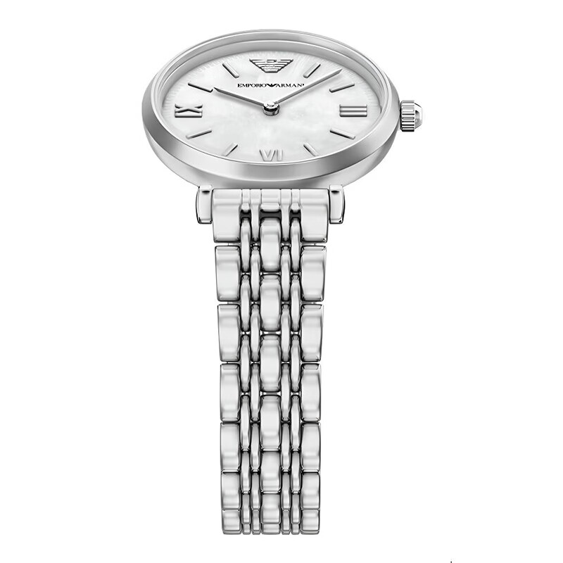 EMPORIO ARMANI 阿玛尼满天星手表女生日七夕情人节礼物送女友镶钻石英表女名表 【明星同款】白月光 AR11768