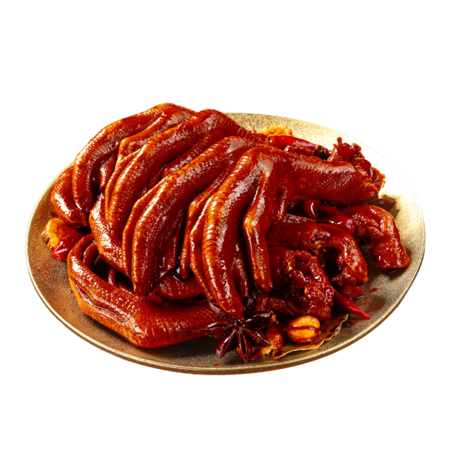 王小卤老卤凤爪烤卤鸡爪年货休闲解馋卤味零食开袋即食团购送礼原味570g