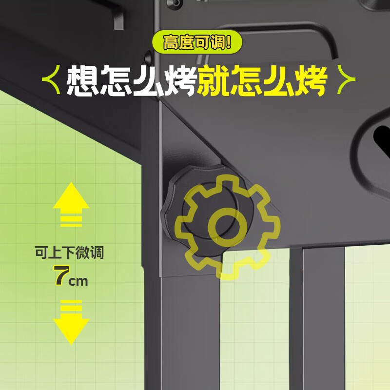 尚烤佳（Suncojia）户外烧烤炉便携式折叠大号烧烤架家用木炭烤肉野外用具碳烤炉子 【标准套餐】大号红边烤炉 8件套