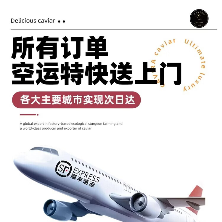 鲟皇子出口【一公斤】空运原装鱼子酱蛋糕即食刺身日料寿司米其林同款A+ 【鱼子酱蛋糕】黑金（1000g 直径131mm）