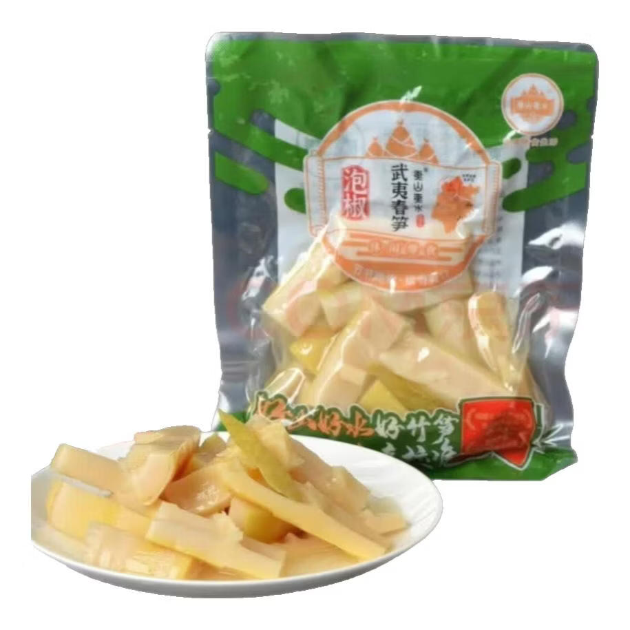 夷山夷水网红手剥笋开袋即食泡椒春笋200gX3包 泡椒味13包