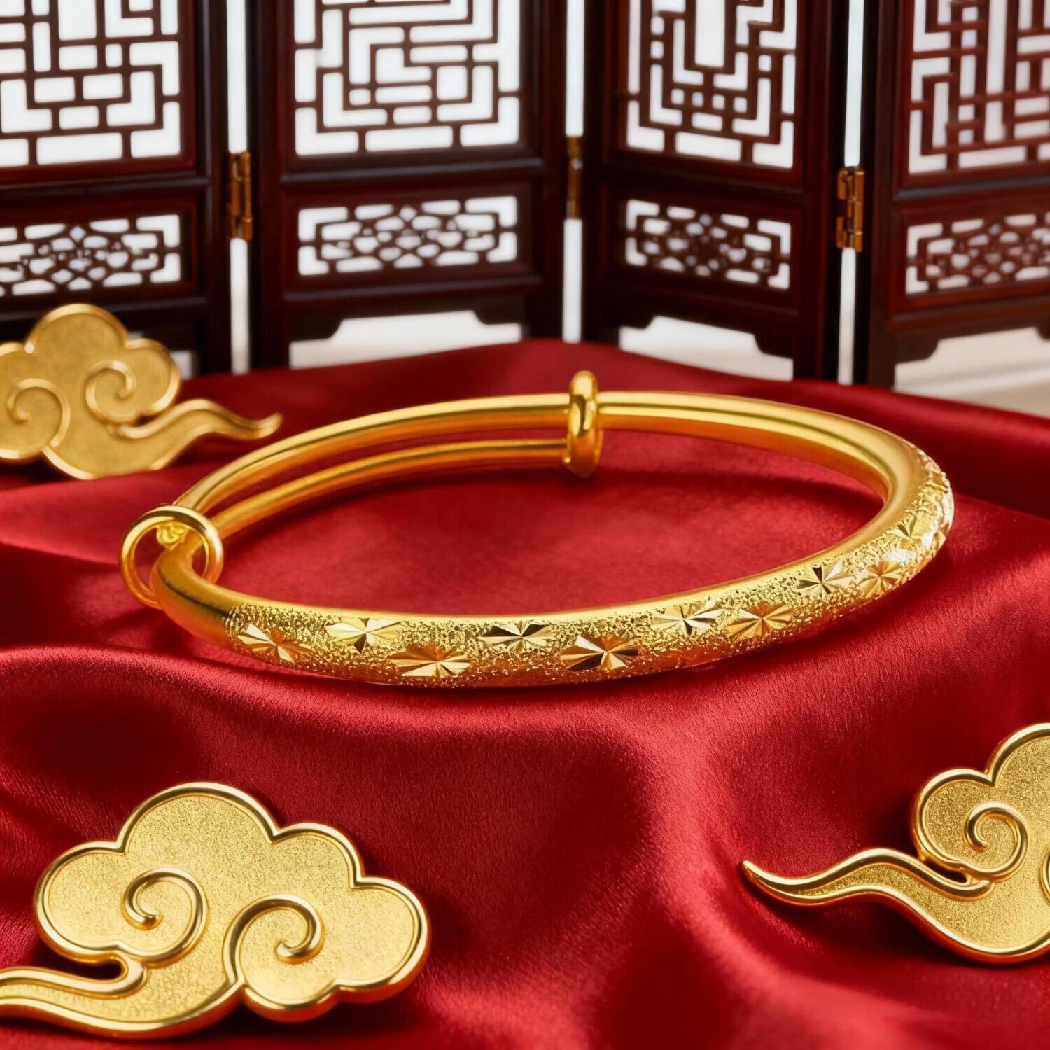 【专柜折扣】满天星手镯流星雨推拉女款送妈妈金色不掉色可调节 【送精美礼盒】满天星手镯 新品发布-冲量【活动至今晚24点结束】