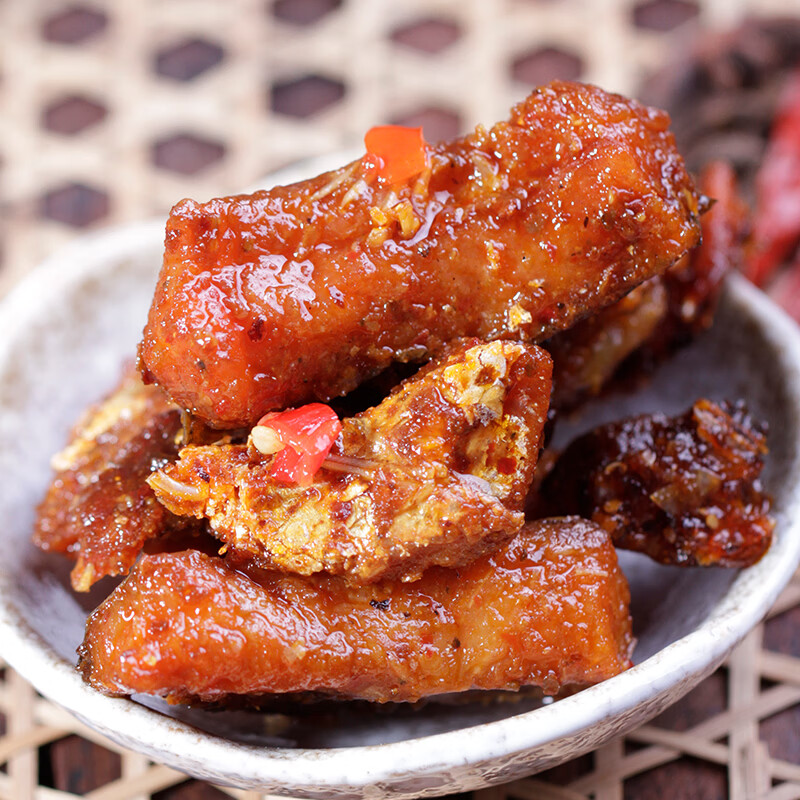 东江福劲辣手撕鱼排东江湖湖南特产熟食开袋即食小吃解馋年味香辣零食 酱香味鱼排200g
