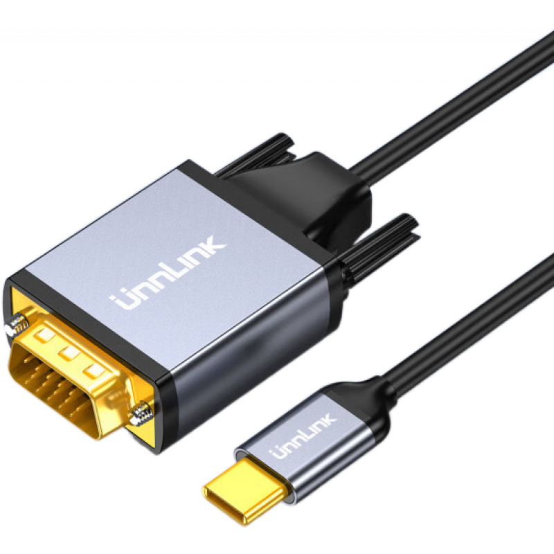 優(yōu)聯(lián)（Youlian）【新品】typec轉(zhuǎn)VGA線 線轉(zhuǎn)接線 線dvi投屏線 線轉(zhuǎn)換器手機顯示器連接投影儀線 線 Type-C轉(zhuǎn)VGA合金款_【顯示器是VGA接口選】 1.8米