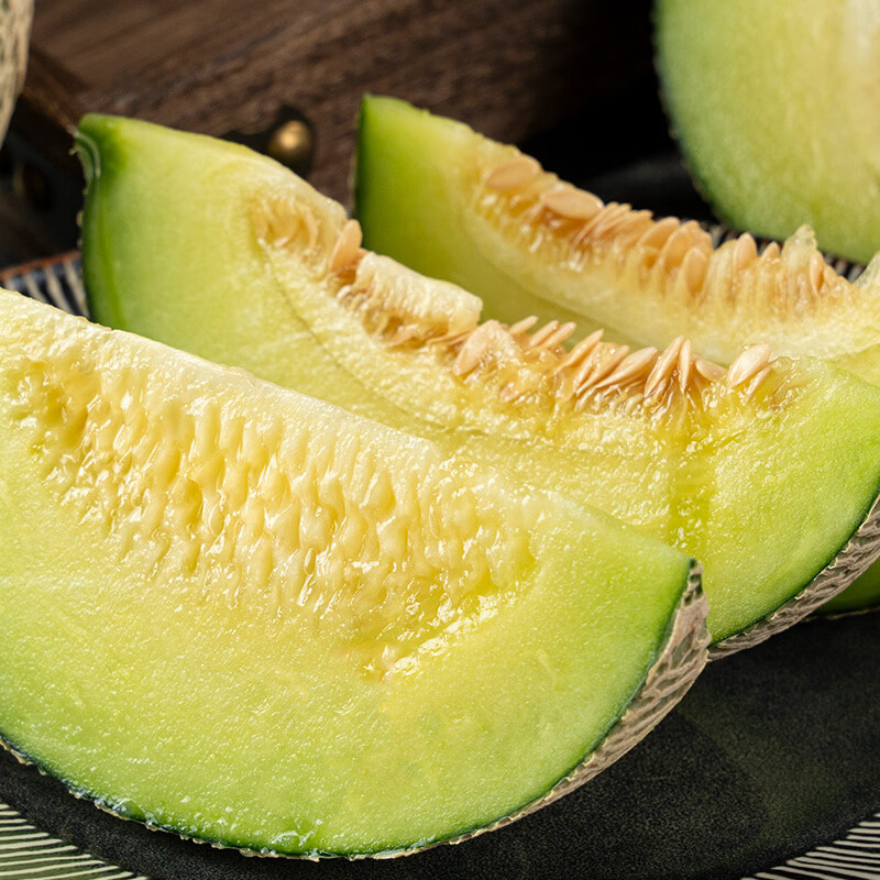 佳农贵妃球网纹瓜新鲜甜瓜清甜细腻多层次口感当季水果 4.5斤两枚装