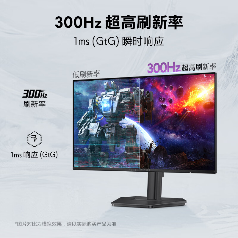 外星人(Alienware)星舰25英寸300Hz刷新电竞显示器IPS 1ms 400nits 99%sRGB旋转升降游戏高刷屏AW2526HL