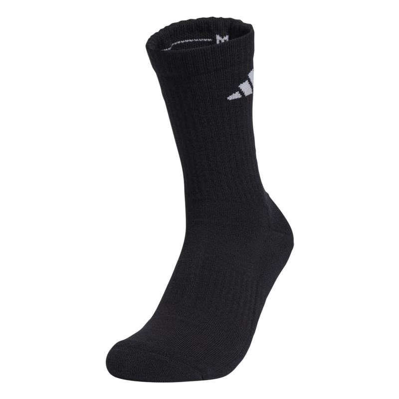 adidas一双装时尚百搭纯色舒适运动袜男女阿迪达斯官方   黑色   S