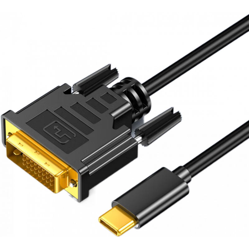 優(yōu)聯(lián)（Youlian）【新品】typec轉(zhuǎn)dvi轉(zhuǎn)接線 線vga投屏線 線拓展塢轉(zhuǎn)換器手機顯示器投影儀線 線 Type-C轉(zhuǎn)DVI_【顯示器是DVI接口選】 1.8米