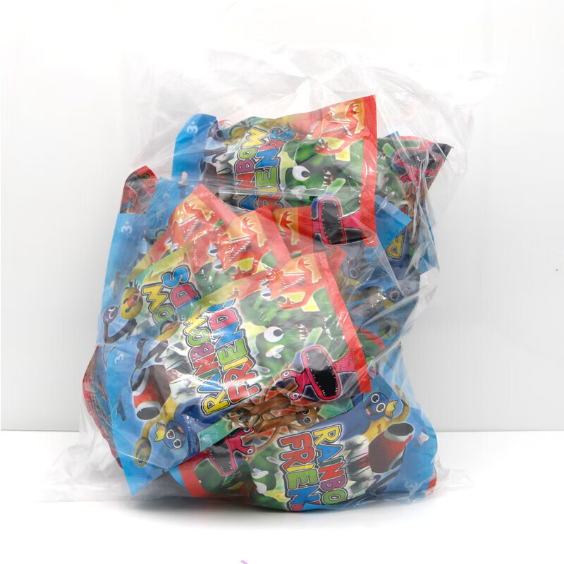 卡佰索速泽彩虹朋友盲盒4袋随机公仔卡片玩具 1个彩虹盲袋(随机公仔+卡片)