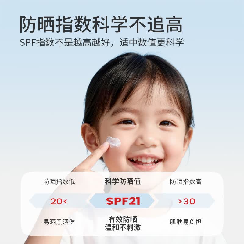己出儿童防晒霜婴幼儿宝宝专用6月+敏肌用隔离紫外线纯物理防晒乳 划算2支装：40g*2