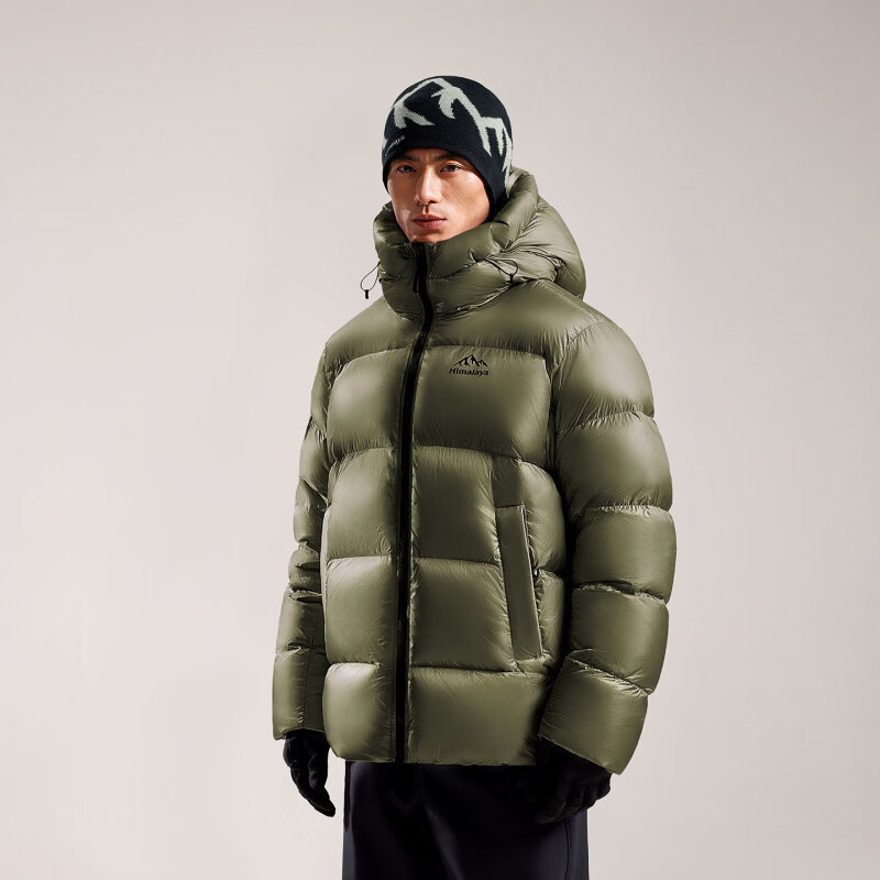 喜马拉雅玉龙羽绒服800蓬拒水鹅绒保暖防风户外雪山攀登外套男女 喜马拉雅雨崩 草木绿 700蓬90鹅绒-25℃ XS