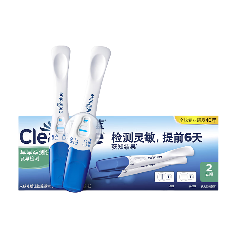 ��������Clearblue�����а�2֧��ֽ��Ʒ�����в��Ա� hCG����Լ� ���������ǰ6��� 28.41Ԫ(������)