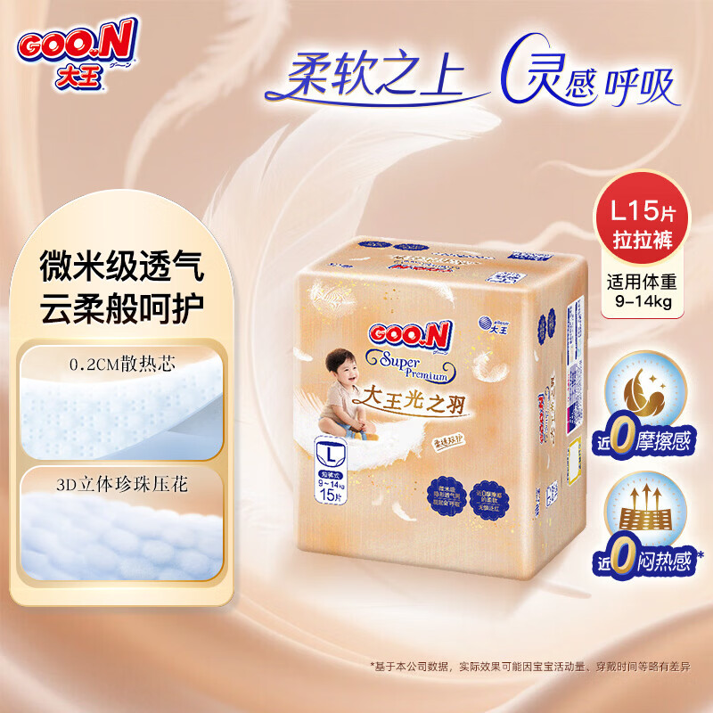 ������GOO.N��������Ҳ�ͻ�����֮��MINIֽ���Ӥ����ʪ ������ˬ����ֽ��Ƭ L�� 15Ƭ��9-14kg�� 44Ԫ