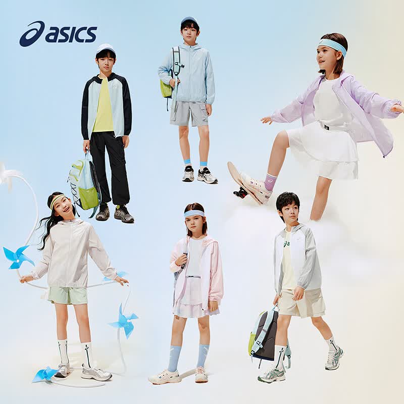 ��ɪʿ ASICS ��Ů��ͯ��ɹ�� UPF50+ ��������͸������ 8003��ɫ 150 79Ԫ