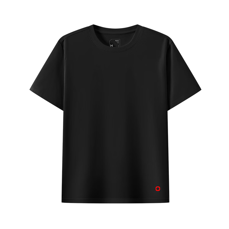 京东京造红点10A抗菌短袖t恤男26新款纯棉打底衫内搭春季衣服 黑色2XL