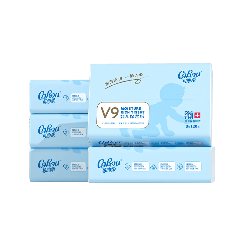 ������ ����� Ӥ��ֽ�� 3��120��*5�� M�� ������˪ֽ 100%ԭ��ľ�� 23.35Ԫ
